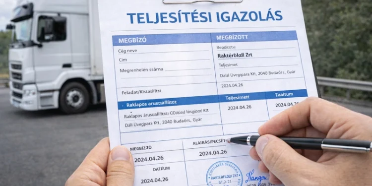 Mi az a teljesítési igazolás?