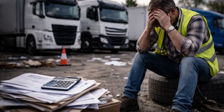 Csődnyomás nő a fuvarozásban Európában