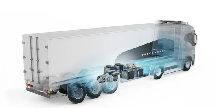 Elektromos félpótkocsi tesztet indított a Volvo