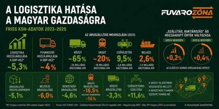 stabil súly mellett fékez a magyar logisztika