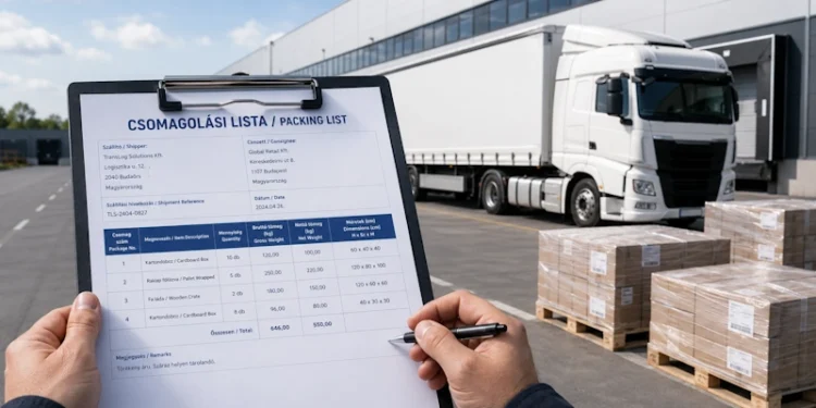 Mit tartalmaz a csomagolási lista?