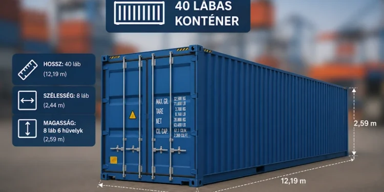 Mi az a 40 lábas konténer?
