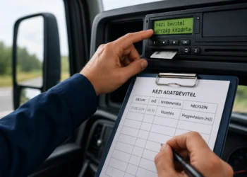 Mikor kell kézi adatbevitel a tachográfban?